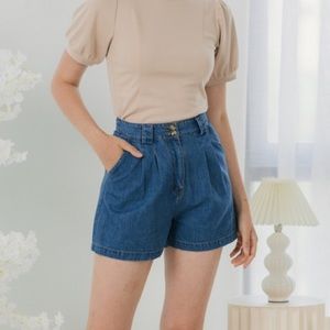 Lee High Rise Denim Shorts